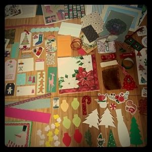 150+ Piece Scrapbook Junk Journal Christmas Kit